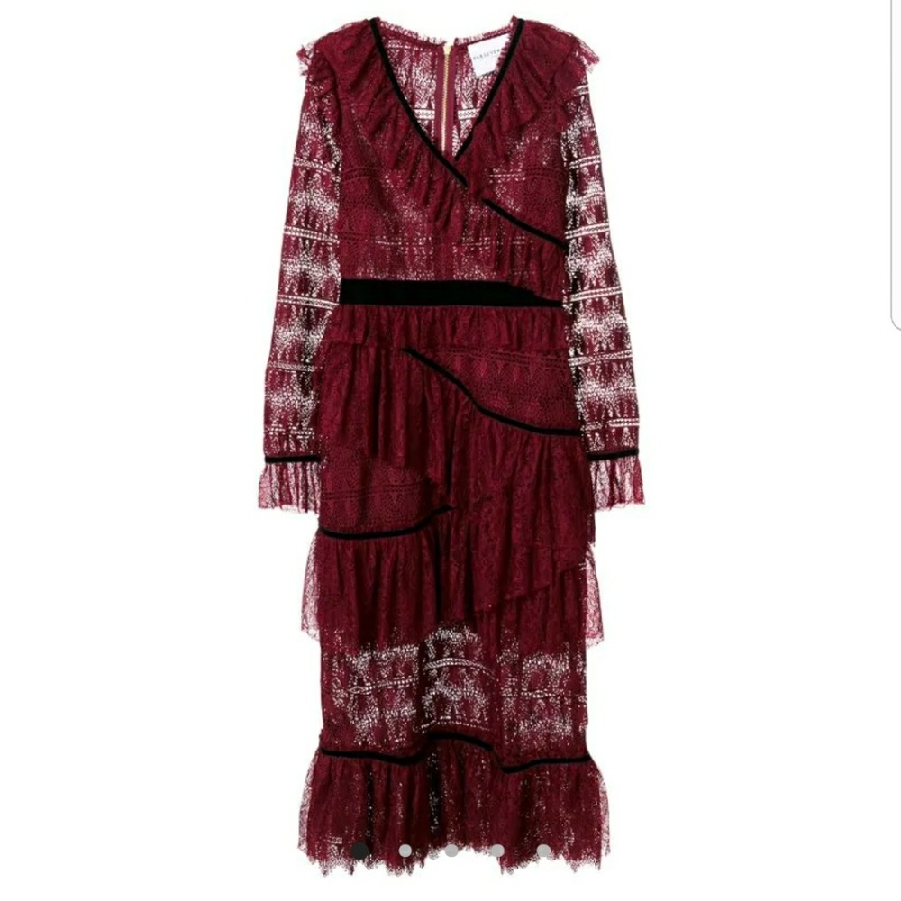 NWT Rare Gorgeous Perseverance Multi Ruffle Dress - Picture 2 of 7